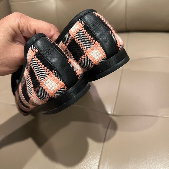 Gucci Jordaan tweed loafers pink and black - Picture 6 of 12